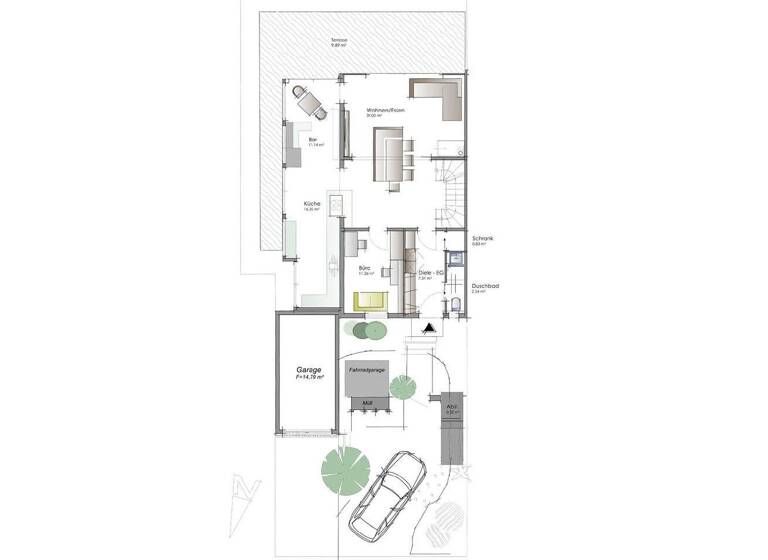 Reihenendhaus zum Kauf 1.700.000 € 5 Zimmer 204,4 m² 410 m² Grundstück Feldmoching-Hasenbergl München 80995