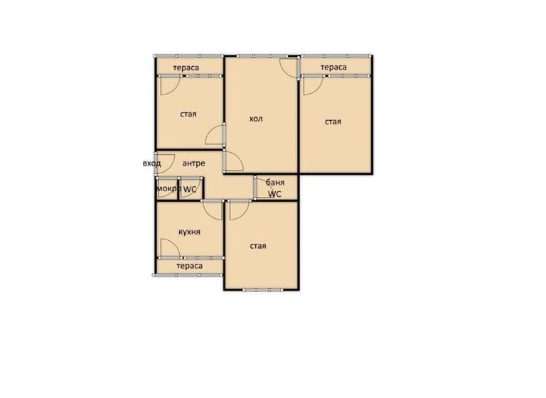 Wohnung zum Kauf 299.000 € 4 Zimmer 108 m² 1. Geschoss Sofia 1000