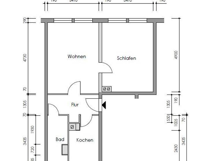 Wohnung zur Miete 255 € 2 Zimmer 46,6 m² 5. Geschoss Leonhard-Frank-Straße 20 Suhl 98529