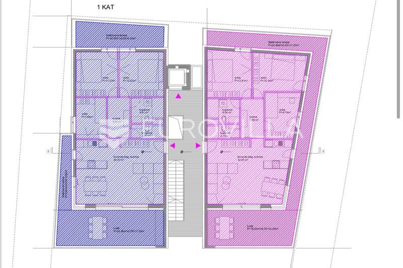 Wohnung zum Kauf 472.300 € 3 Zimmer 120 m²<br/>Wohnfläche 1.<br/>Geschoss Diklovac 23000