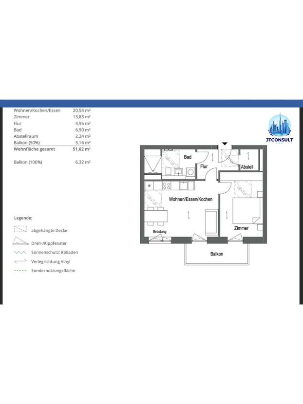 Wohnung zur Miete 1.250 € 2 Zimmer 52 m²<br/>Wohnfläche 1.<br/>Geschoss 15.12.2024<br/>Verfügbarkeit Hakenfelde Berlin 13585