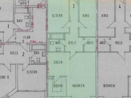 Wohnung zur Miete 468 € 3 Zimmer 76,9 m² 1. Geschoss frei ab 01.11.2026 Roonstraße 2 Bocholt Bocholt 46397