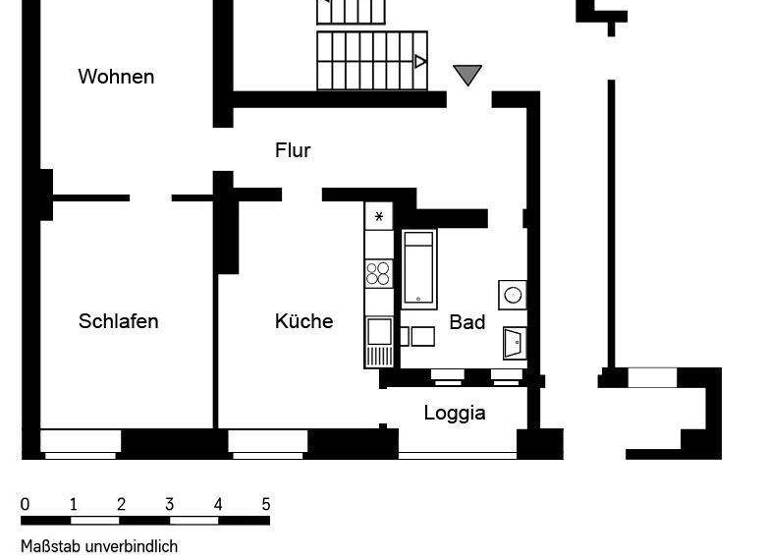 Wohnung zur Miete 677 € 2 Zimmer 67,6 m² EG frei ab 01.05.2026 Liebigstr. 25 Frohnhausen Essen 45145