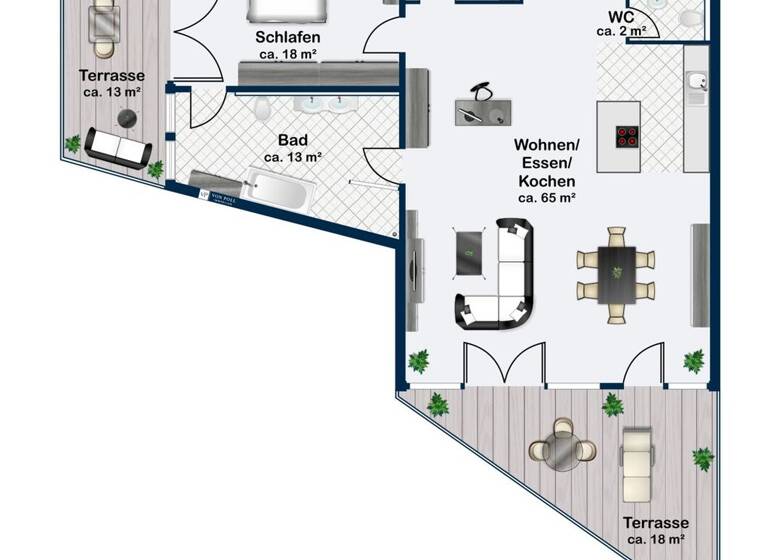 Wohnung zum Kauf 575.000 € 2 Zimmer 105 m² 2. Geschoss Oberreut Karlsruhe / Oberreut 76189