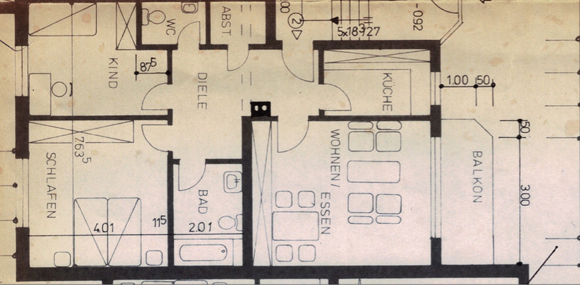 Wohnung zur Miete 382 € 3 Zimmer 77 m²<br/>Wohnfläche EG<br/>Geschoss Gothestraße 3 Neviges-Tönisheide Velbert 42553