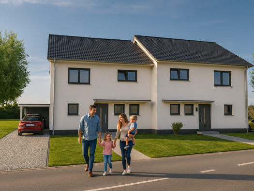 Doppelhaushälfte zum Kauf provisionsfrei 371.400 € 4 Zimmer 131 m² 255 m² Grundstück Busanstraße Werl 59457