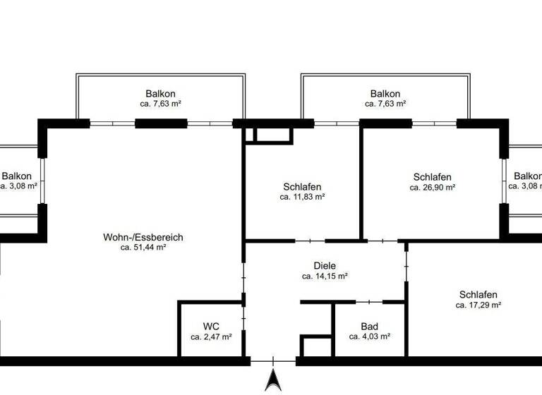 Wohnung zum Kauf 664.000 € 4 Zimmer 131,2 m² 1. Geschoss frei ab sofort Bad Saarow-Pieskow Bad Saarow 15526