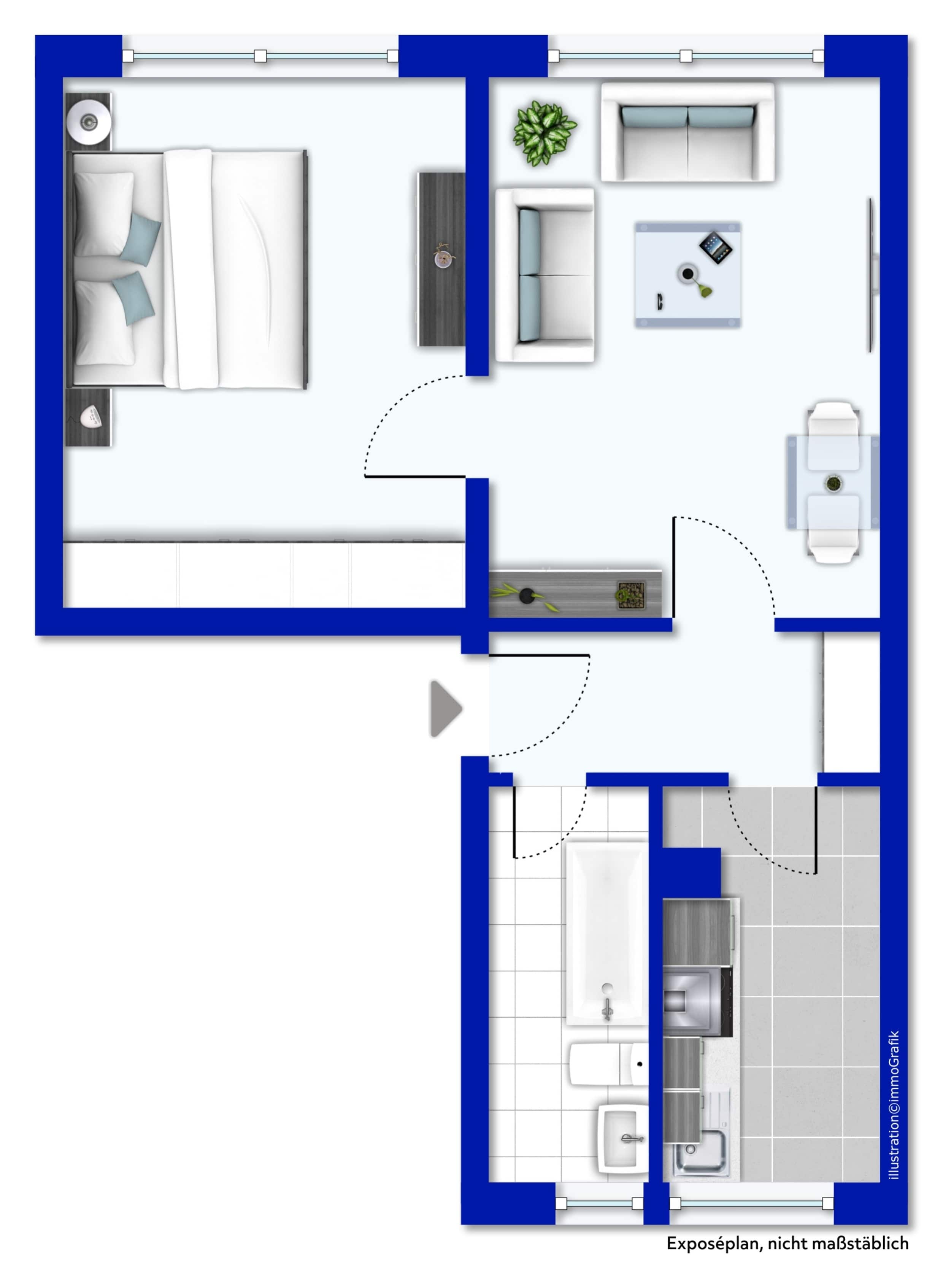 Wohnung zum Kauf 48.000 € 2 Zimmer 46 m²<br/>Wohnfläche Neukieritzsch Neukieritzsch 04575