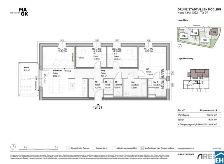 Wohnung zum Kauf - Erstbezug 685.000 € 4 Zimmer 95,8 m² 2. Geschoss Quellenstraße Mödling 2340