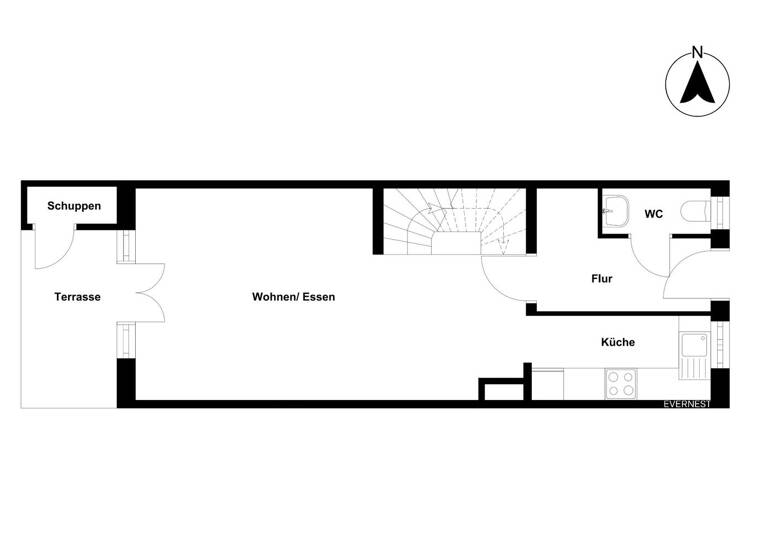 Reihenmittelhaus zum Kauf 480.000 € 5 Zimmer 122 m²<br/>Wohnfläche 130 m²<br/>Grundstück Neuallermöhe Hamburg 21035
