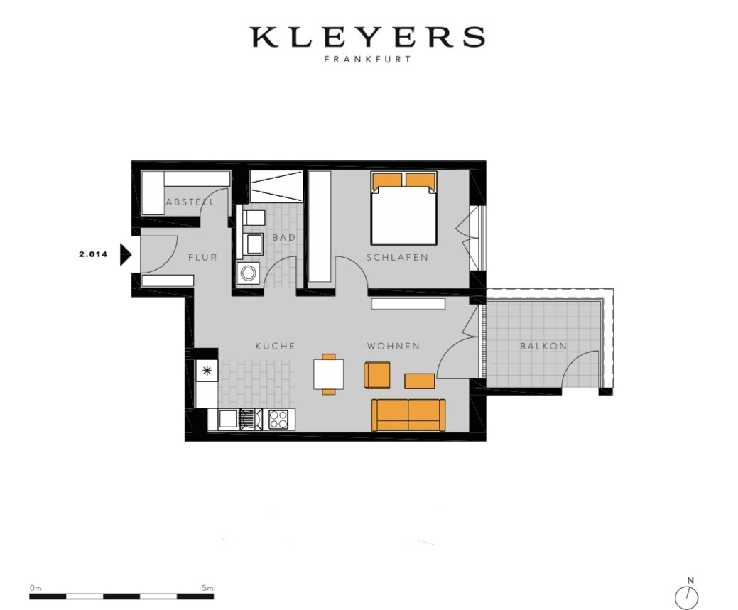 Wohnung zur Miete 1.500 € 2 Zimmer 58 m²<br/>Wohnfläche 2.<br/>Geschoss ab sofort<br/>Verfügbarkeit Krifteler Str. 8 Gallus Frankfurt am Main 60326