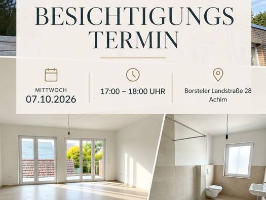 Wohnung zur Miete - Erstbezug 1.140 € 2 Zimmer 70 m² frei ab sofort Borsteler Landstraße 28 Achim Achim 28832