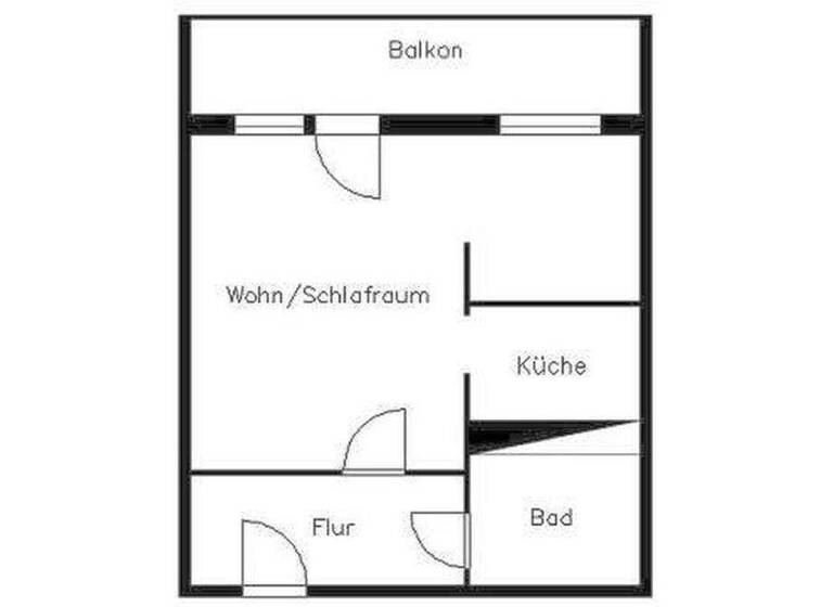 Studio zur Miete 205 € 1 Zimmer 35,8 m² 4. Geschoss frei ab 01.09.2026 Dr.-Karl-Gelbke-Straße 28 Chrieschwitz Plauen 08529