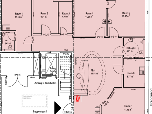 Büro zur Miete provisionsfrei 7 Zimmer 133 m² Bürofläche Rendsburger Str. 119 Eckernförde 24340