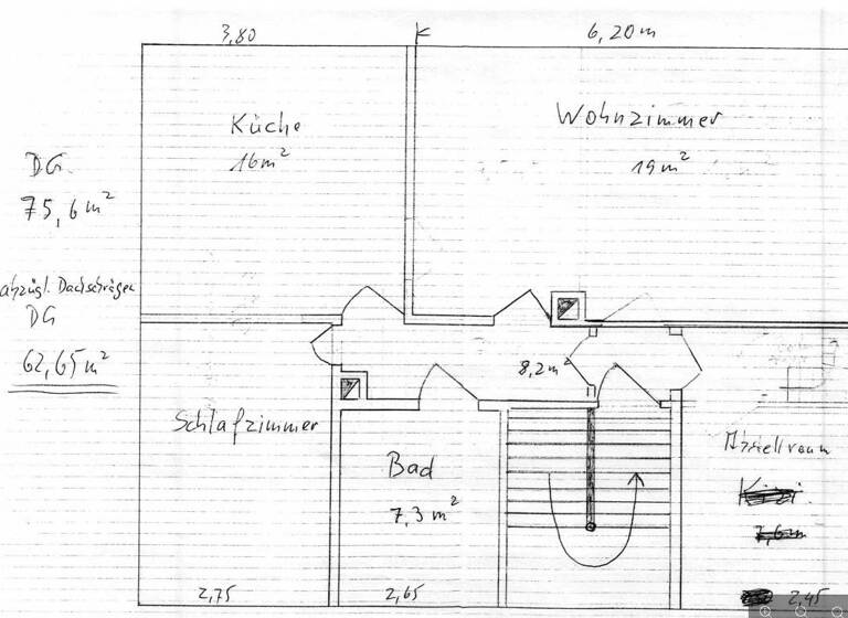 Wohnung zur Miete 385 € 2 Zimmer 62 m² 1. Geschoss frei ab sofort Bergstraße 57 Schmölln 04626