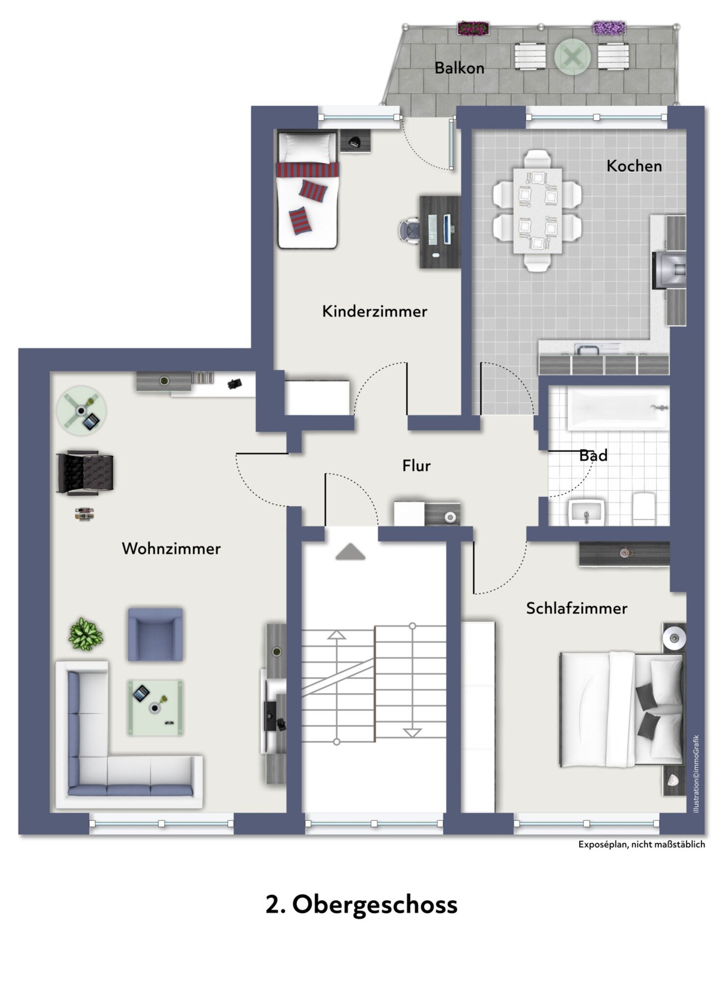 Wohnung zum Kauf 480.000 € 3 Zimmer 87,7 m²<br/>Wohnfläche 2.<br/>Geschoss Buddenturm Münster 48143