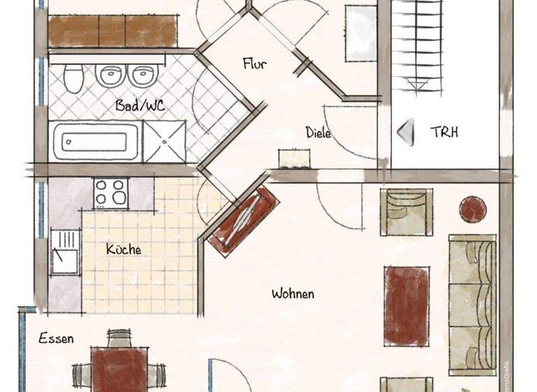 Wohnung zum Kauf 315.000 € 3 Zimmer 76 m² 1. Geschoss frei ab 01.04.2026 Bermatingen 88697