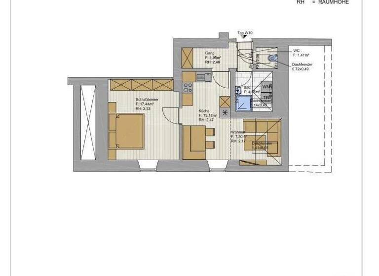 Wohnung zur Miete 630 € 2 Zimmer 44,8 m² Kufstein 6330