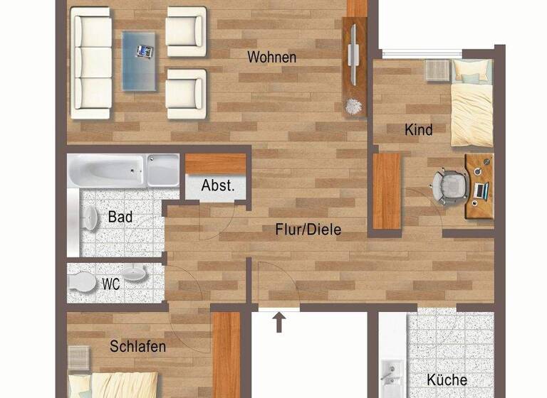 Wohnung zum Kauf 339.000 € 3,5 Zimmer 86,4 m² 1. Geschoss frei ab 01.06.2026 Bietigheim Bietigheim-Bissingen 74321