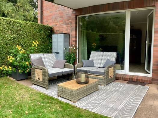 Terrassenwohnung zur Miete 1.450 € 2 Zimmer 73 m² Geschoss EG/3 frei ab 02.08.2026 Farmsen-Berne Hamburg 22159