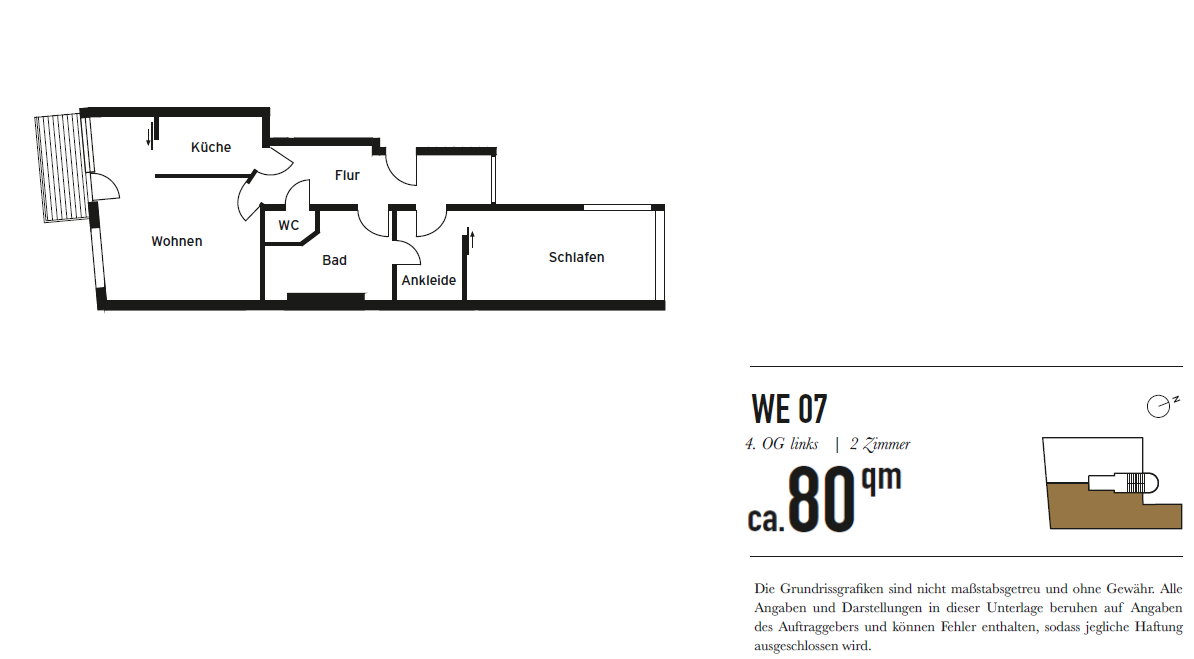 Wohnung zum Kauf provisionsfrei 339.000 € 2 Zimmer 79 m²<br/>Wohnfläche 4.<br/>Geschoss Lützowstraße 21 Tiergarten Berlin 10785