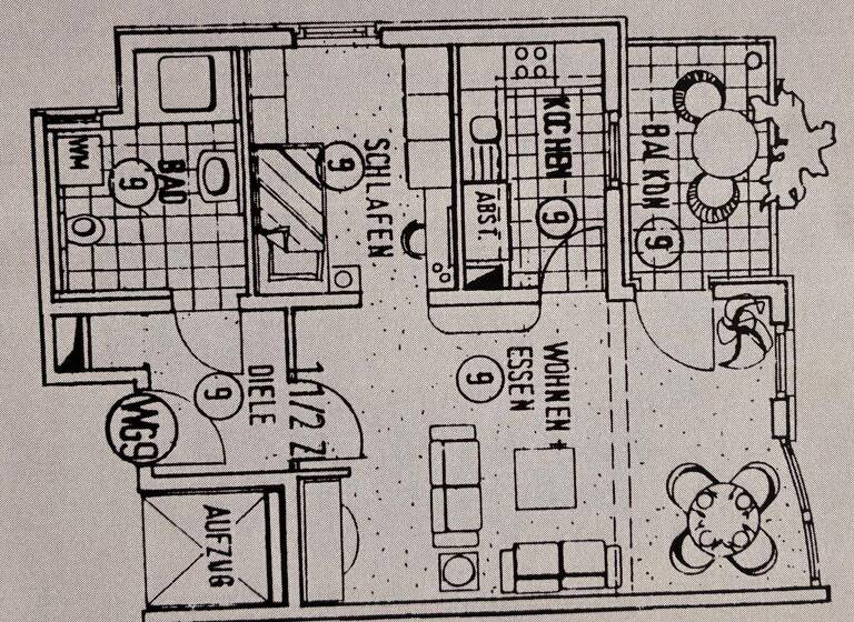 Wohnung zur Miete 510 € 2 Zimmer 55,7 m² 3. Geschoss frei ab 15.05.2026 Arnstadt 99310