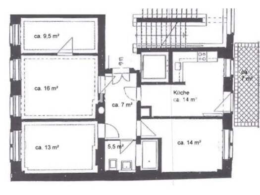 Wohnung zur Miete Tauschwohnung 812 € 4 Zimmer 83 m² 2. Geschoss Leipziger Vorstadt Ortsamtsbereich Neustadt 01097
