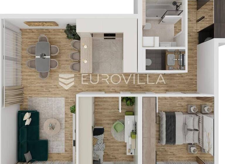 Wohnung zum Kauf 237.195 € 2 Zimmer 75 m² 2. Geschoss Gornjodemerska Brezovica sjever