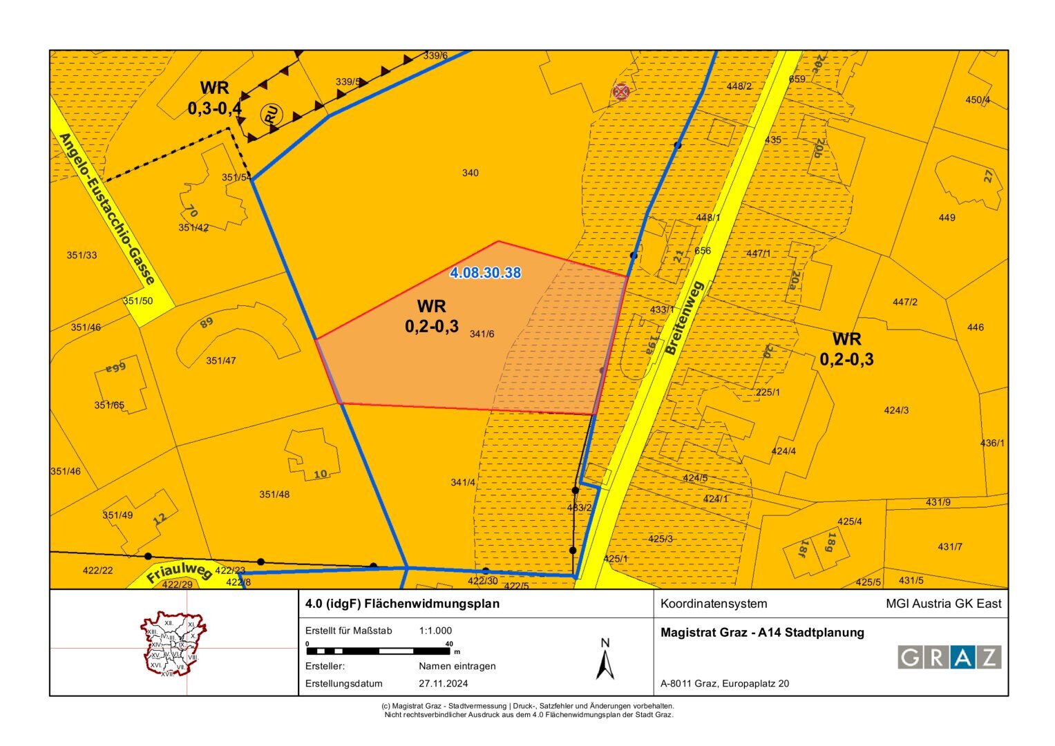 Grundstück zum Kauf 3.005 m²<br/>Grundstück Breitenweg Sankt Peter Graz 8010