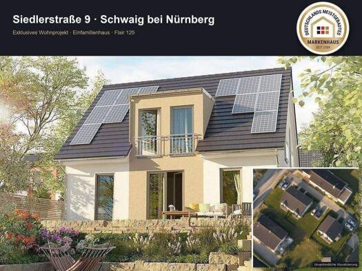 Einfamilienhaus zum Kauf provisionsfrei 704.547 € 6 Zimmer 145 m² 314 m² Grundstück frei ab sofort Siedlerstraße 9 Schwaig Schwaig bei Nürnberg 90571
