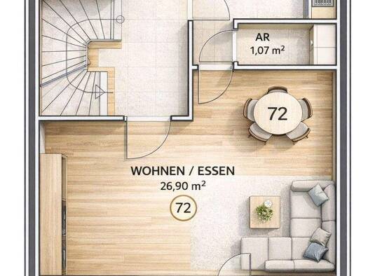 Wohnung zur Miete 1.160 € 4 Zimmer 114 m² 1. Geschoss Gleiwitzer Straße Siegen 57072