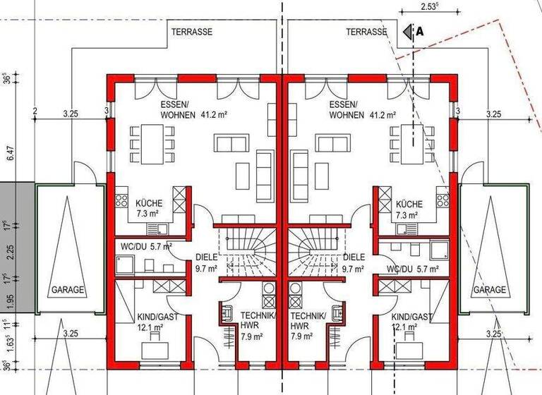 Doppelhaushälfte zum Kauf - Erstbezug provisionsfrei 799.000 € 5 Zimmer 173 m² 339 m² Grundstück Im Kisselfließ 15 Laudenbach 69514