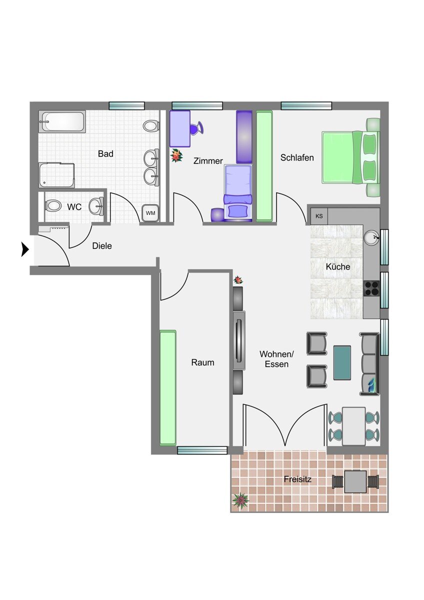 Wohnung zum Kauf 530.000 € 4 Zimmer 106 m²<br/>Wohnfläche 01.05.2025<br/>Verfügbarkeit Kuppingen Herrenberg / Kuppingen 71083