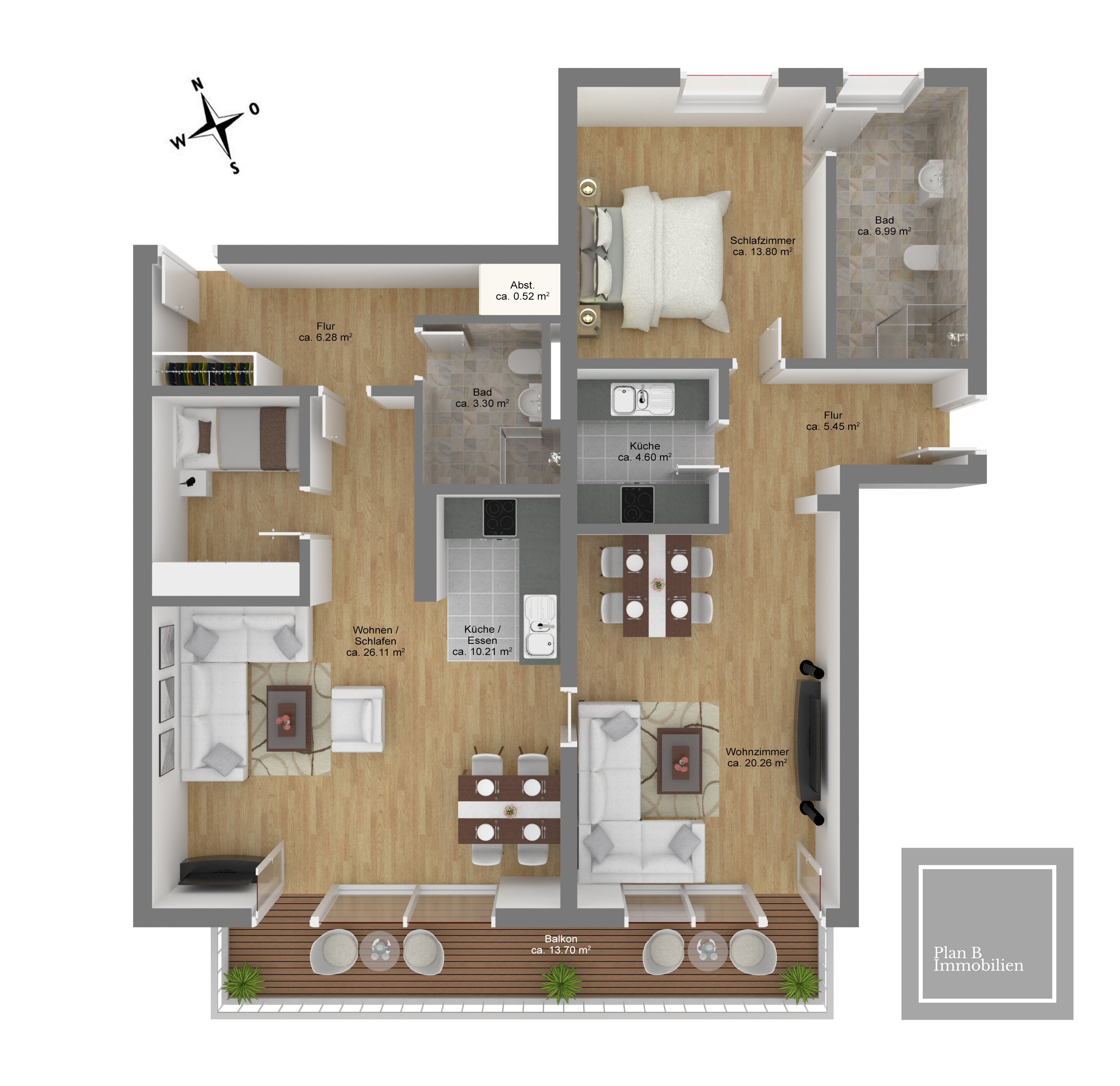 Wohnung zum Kauf 3 Zimmer 105 m²<br/>Wohnfläche Schorn Rottach-Egern 83700