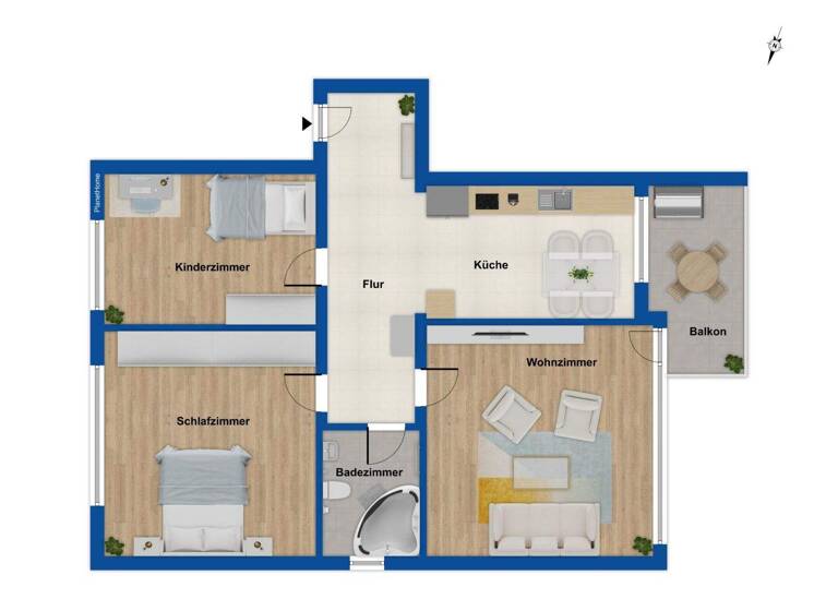 Wohnung zum Kauf 109.000 € 3 Zimmer 65,3 m² EG Dümpten Mülheim an der Ruhr 45475