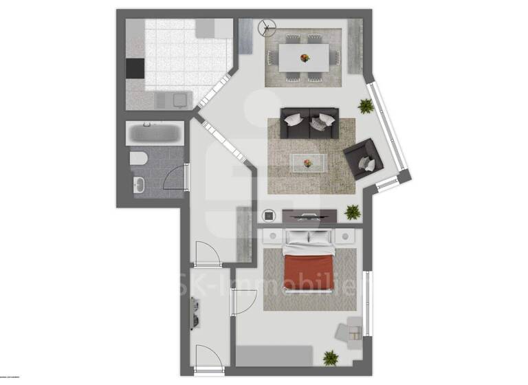 Wohnung zum Kauf 219.000 € 2 Zimmer 62,4 m² 2. Geschoss Frechen 50226