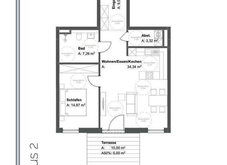 Wohnung zur Miete - Erstbezug 800 € 2 Zimmer 73,9 m² EG Am Steinkart 5b Griesbach Bad Griesbach im Rottal 94086