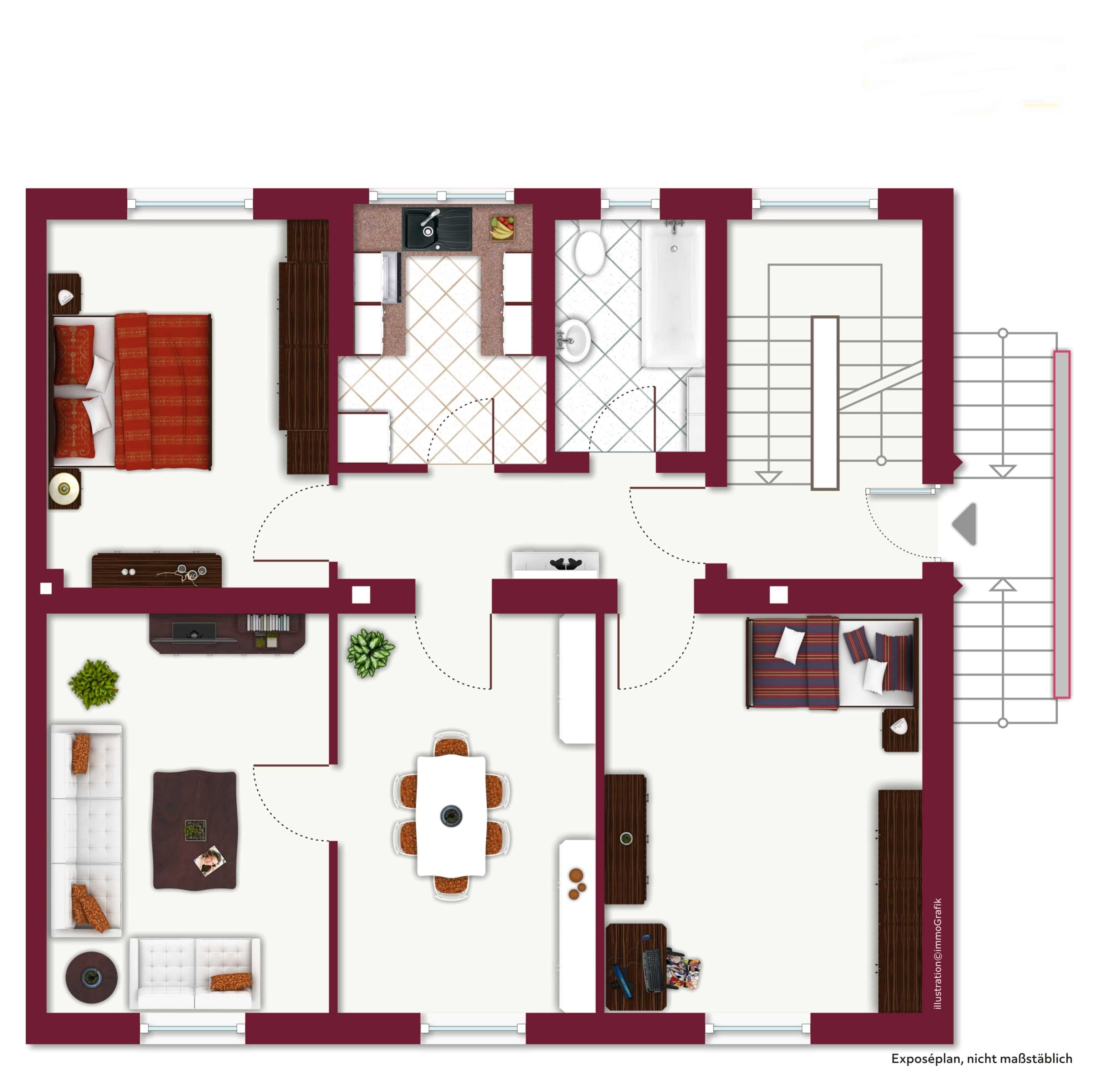 Wohnung zum Kauf 179.000 € 3,5 Zimmer 83 m²<br/>Wohnfläche ab sofort<br/>Verfügbarkeit Rotthausen Gelsenkirchen 45884