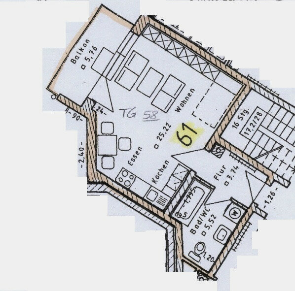 Wohnung zur Miete 475 € 1 Zimmer 37,4 m²<br/>Wohnfläche 2.<br/>Geschoss ab sofort<br/>Verfügbarkeit Wagga Wagga Straße 20 WE61 Nördlingen Nördlingen 86720