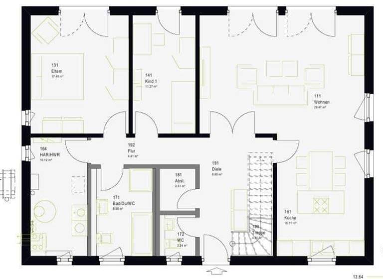 Haus zum Kauf - Erstbezug provisionsfrei 429.439 € 6 Zimmer 210 m² 705 m² Grundstück Hohenwarsleben 39326