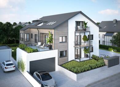 Wohnung zum Kauf - Erstbezug provisionsfrei 897.000 € 3 Zimmer 93 m² Dachgeschoss, 2. Geschoss frei ab sofort Glockenbecherstrasse 26 Feldmoching-Hasenbergl München 80935