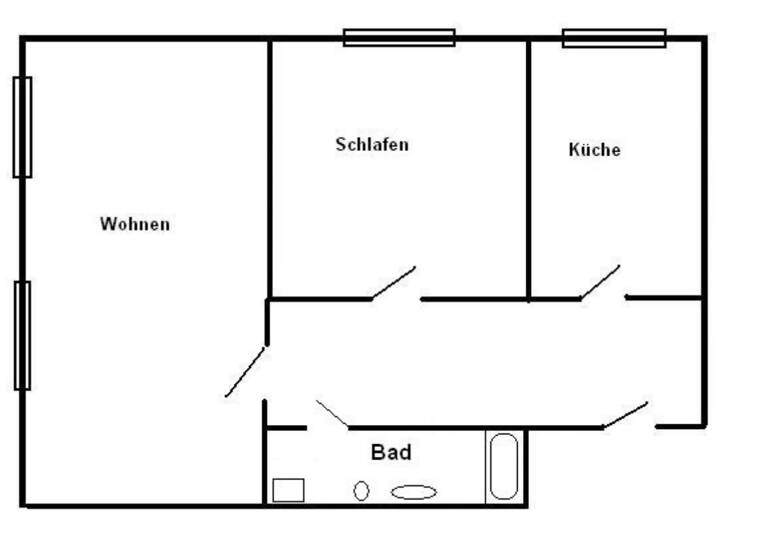Wohnung zur Miete 390 € 1,5 Zimmer 53 m²<br/>Wohnfläche 2/2<br/>Geschoss Striesen-Ost Dresden 01277