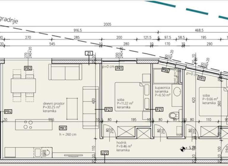 Wohnung zum Kauf 380.000 € 3 Zimmer 70 m² Trogir