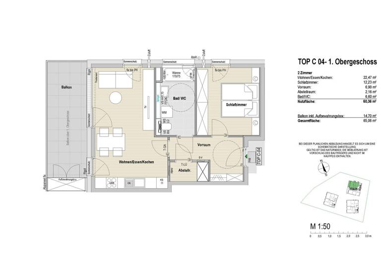 Wohnung zum Kauf - Erstbezug provisionsfrei 484.800 € 2 Zimmer 50,4 m² Gnigl Salzburg 5020