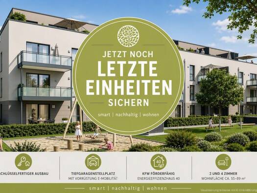 Wohnung zum Kauf - Neubau provisionsfrei 283.660 € 2 Zimmer 55 m² Geschoss 1/3 frei ab sofort Glessen Bergheim 50129