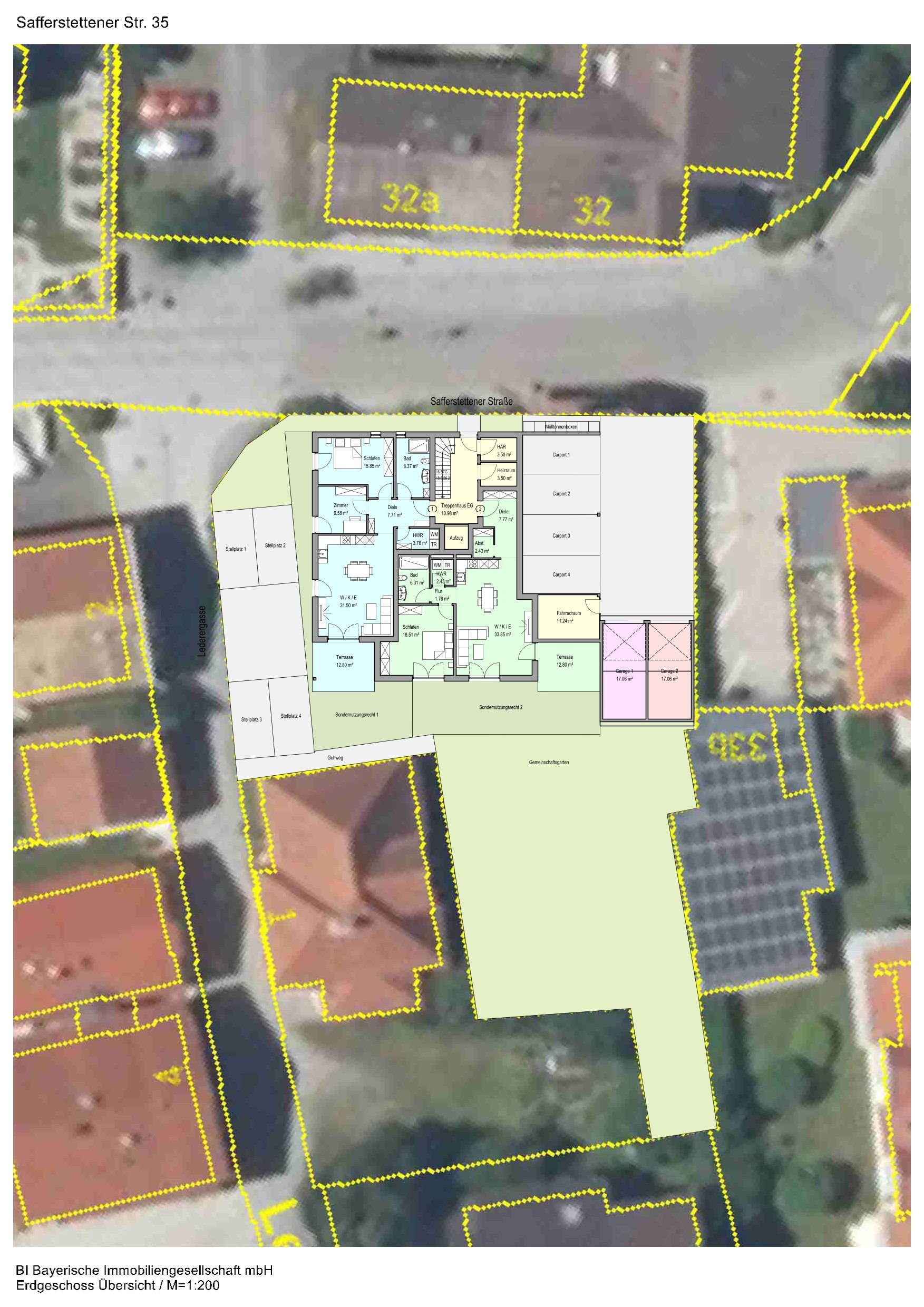 Wohnung zum Kauf provisionsfrei 370.000 € 3 Zimmer 82,6 m²<br/>Wohnfläche 2.<br/>Geschoss ab sofort<br/>Verfügbarkeit Safferstettener Straße 35 Bad Füssing Bad Füssing 94072