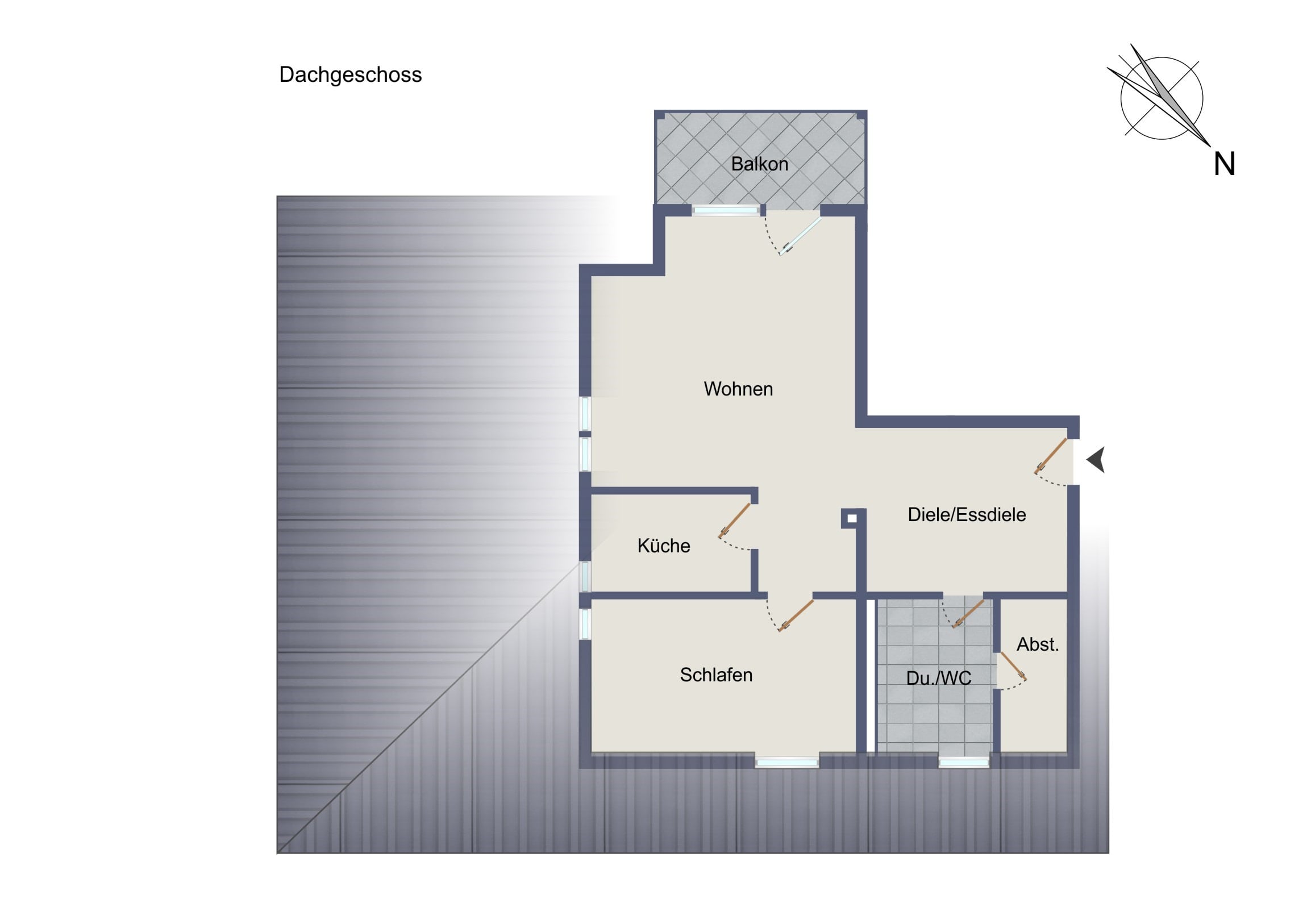 Wohnung zum Kauf 206.000 € 2 Zimmer 54 m²<br/>Wohnfläche 2.<br/>Geschoss ab sofort<br/>Verfügbarkeit Hofen Stuttgart 70378