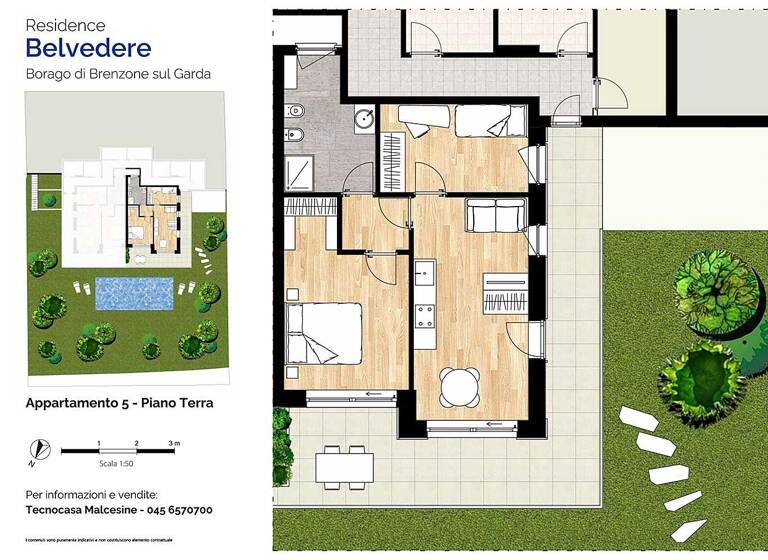 Wohnung zum Kauf 485.000 € 3 Zimmer 60 m² frei ab sofort Brenzone sul Garda 37010