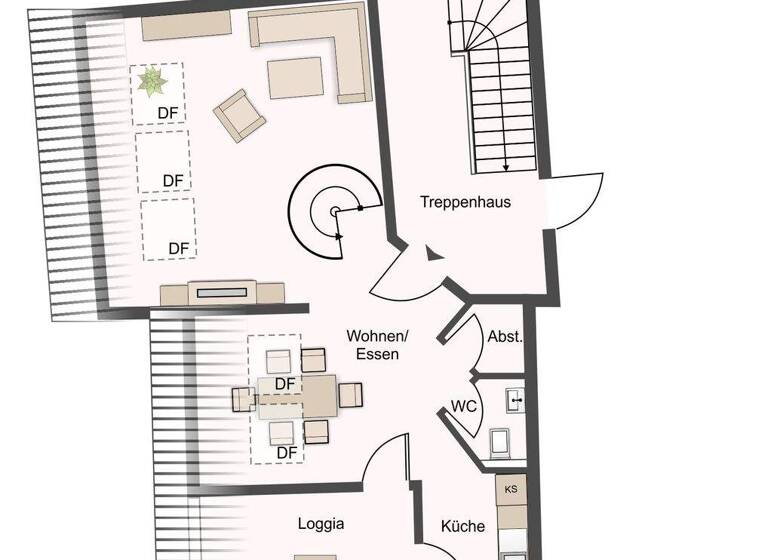 Maisonette zum Kauf 325.000 € 2 Zimmer 84 m² 2. Geschoss Seckenheim Mannheim 68239