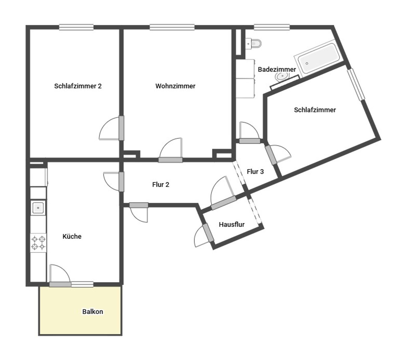 Immobilie zum Kauf als Kapitalanlage geeignet 75.000 € 3 Zimmer 69 m²<br/>Fläche Lutherviertel 221 Chemnitz 09126